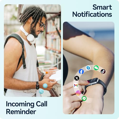 24/7 Heart Rate SpO2 Sleep Monitor Activity Tracker with Step Calorie Counter Pedometer, 21-Day Battery, IP68 Waterproof Fitness Watch E27776