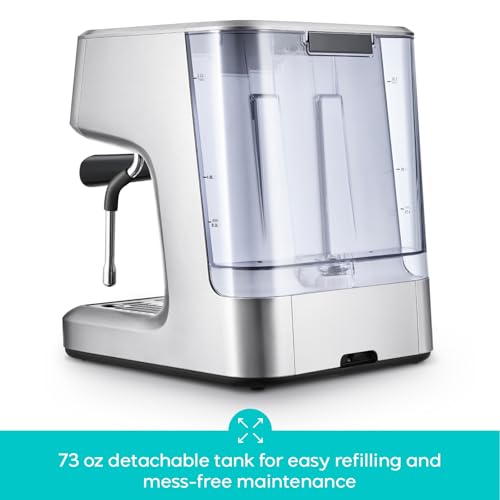 Espresso Machine with LCD Display and Milk Frother V429