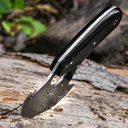 Handmade Damascus Steel Ulu Knife X237