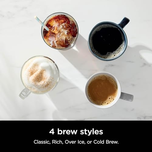 Black Coffee Maker with 4 Brew Styles, 12-Cup Carafe, Permanent Filter N652761