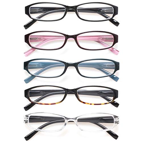 5 Pairs Spring Hinge Reading Glasses U912