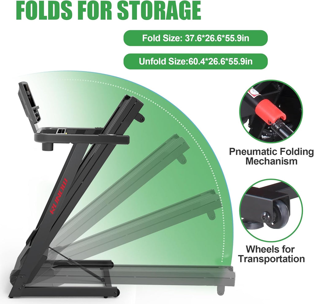 Folding Treadmill with Auto Incline W95085