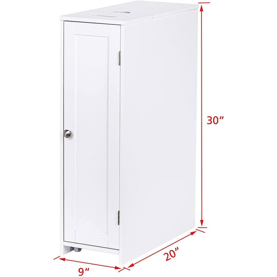 Toilet Paper Storage Cabinet with Rolling Holder F87307