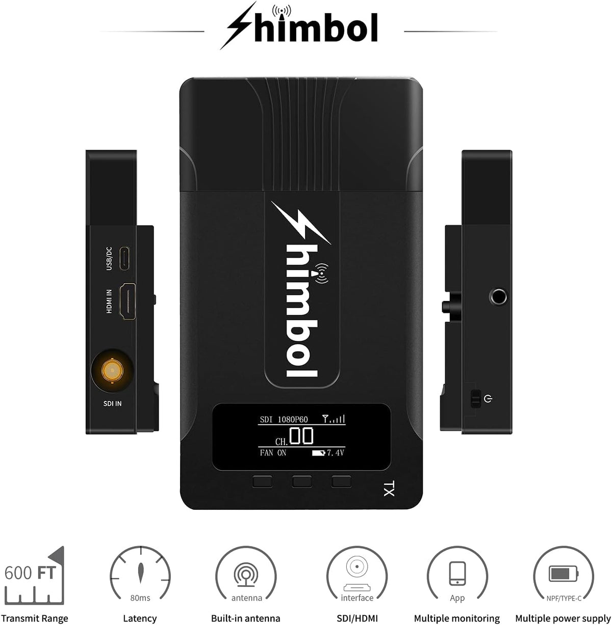 1080P60 HDMI&SDI Wireless Video Transmission System Transmitter & Receiver Q5286