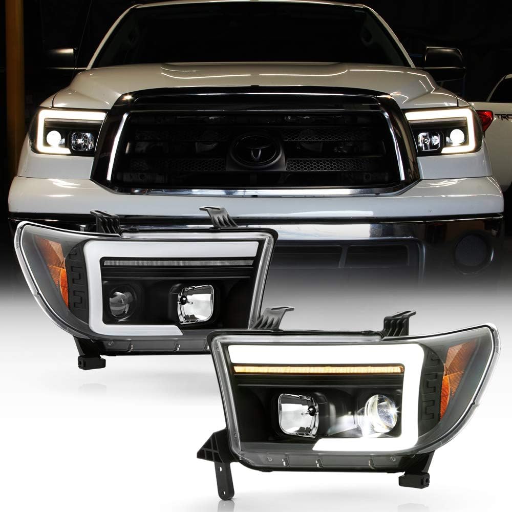 Black LED Projector Headlights W979