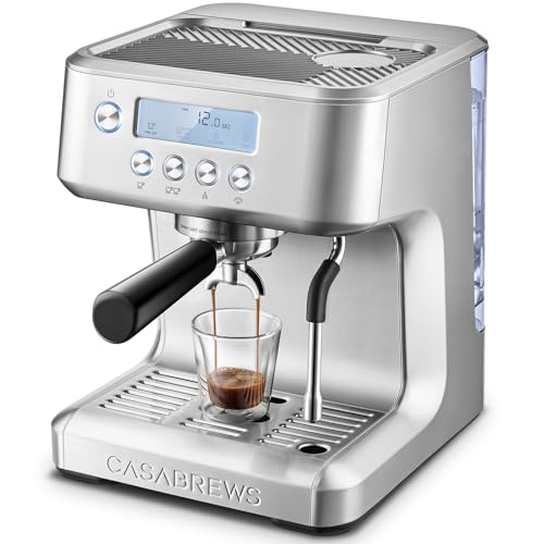Espresso Machine with LCD Display and Milk Frother V429