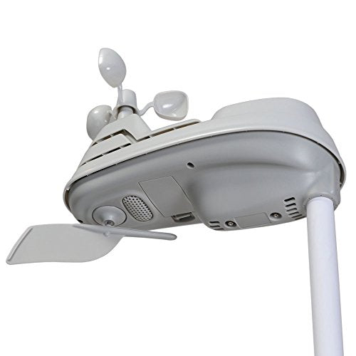White 5-in-1 Weather Sensor with Rain Gauge Q496