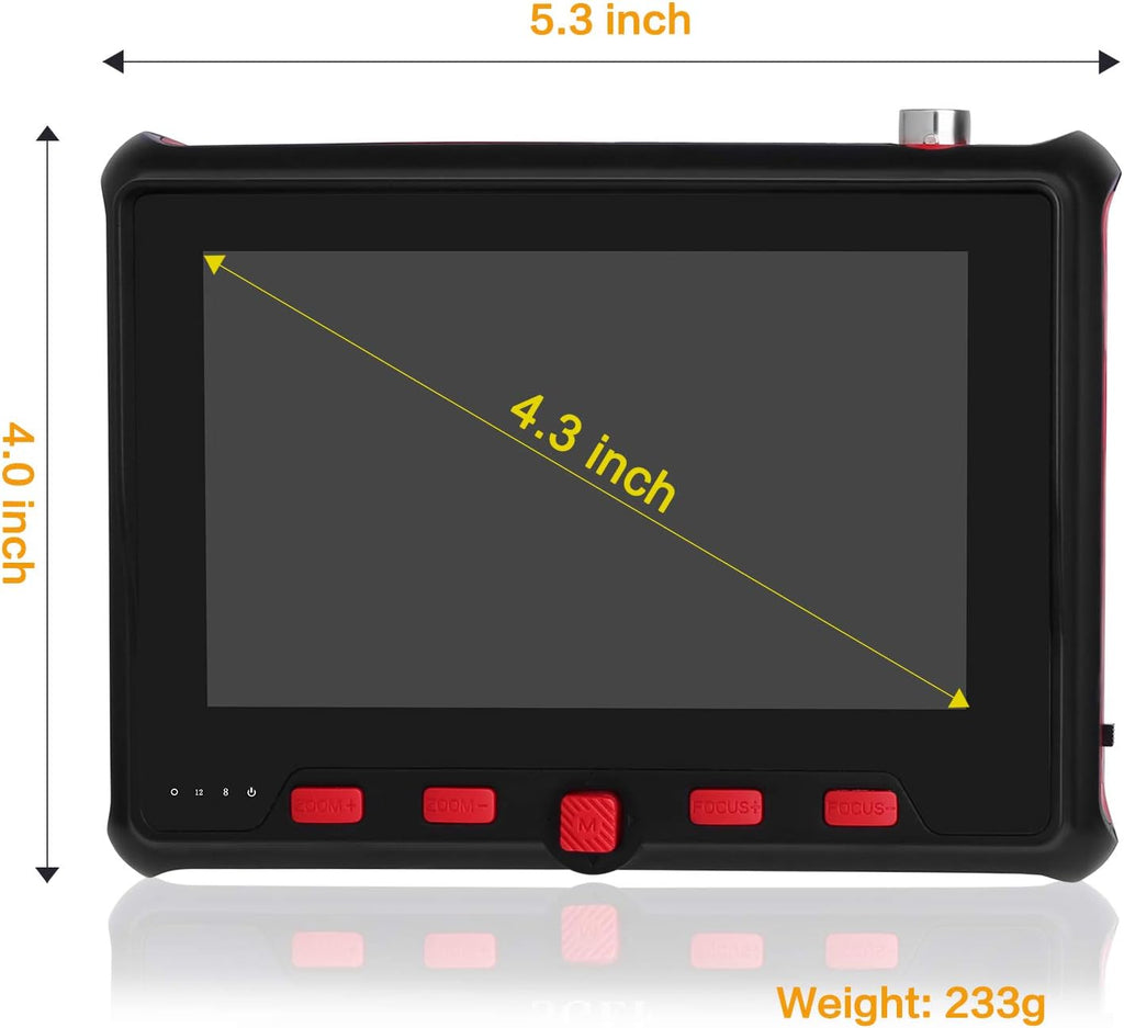 4-in-1 Portable CCTV Tester HD 8MP 4.3-inch LCD A71393