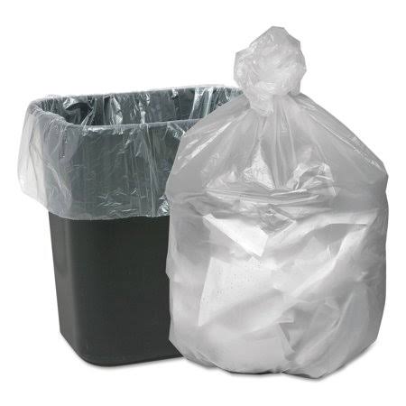 16 gal 6 microns 24 inch x 31 inch Natural Waste Can Liners A18544