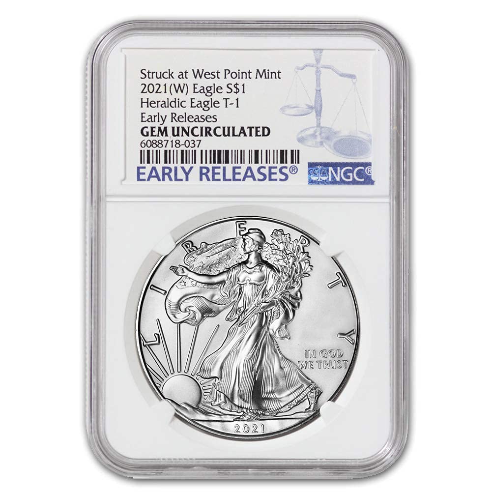 1 oz American Silver Eagle Coin Gem Uncirculated K7758