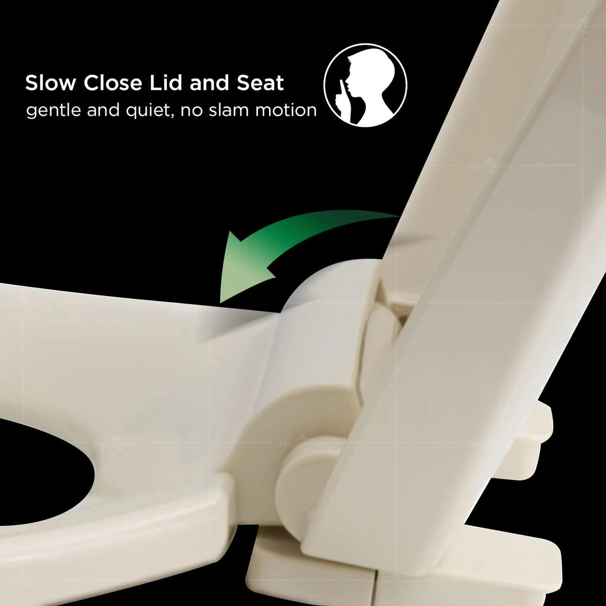 Round Plastic Toilet Seat Slow Close K773