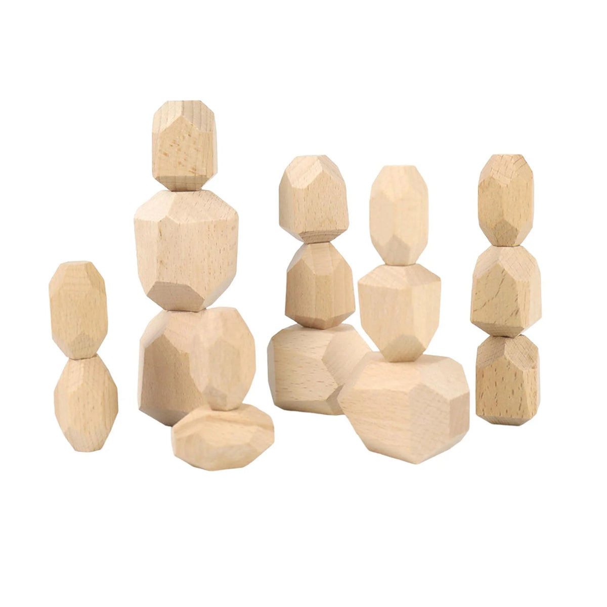 Wooden Stacking Stones Building Blocks Z252