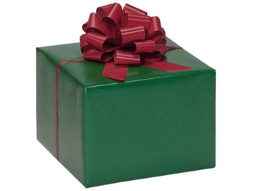 24 x 417& Forest Green Solid Gloss Gift Wrap Paper Roll S713821