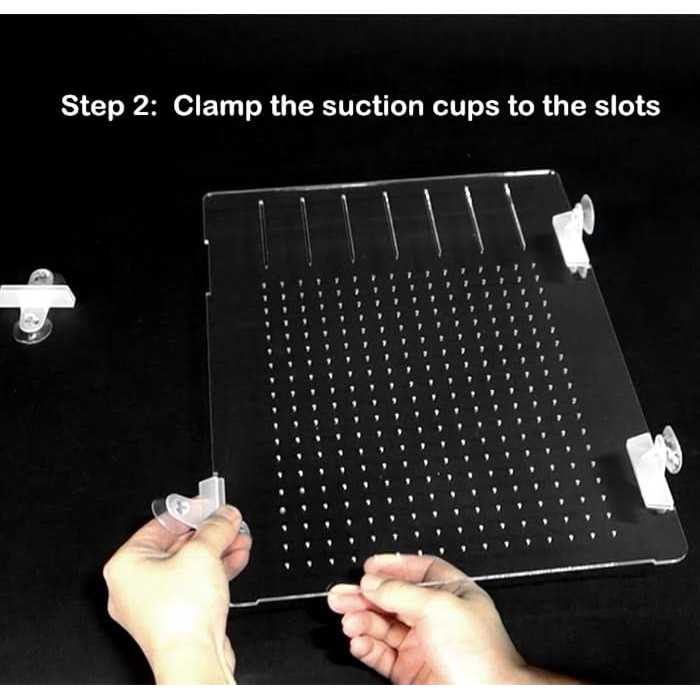 Acrylic Aquarium Divider Kit with Suction Cups B434715