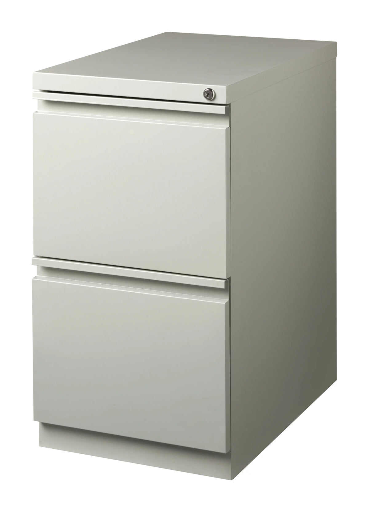 23" Deep 2 Drawer Letter Width Gray Mobile Pedestal File Cabinet R23248