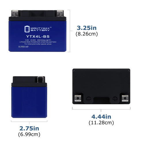 10 Pack Lithium Replacement Battery for Honda Scooters L756766