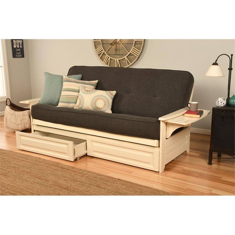 Linen Charcoal Futon Set D29069
