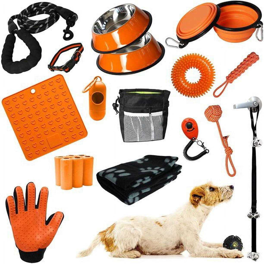 Puppy Starter Kit Dog Toys Dog Bed Blankets Grooming Tool Z64608