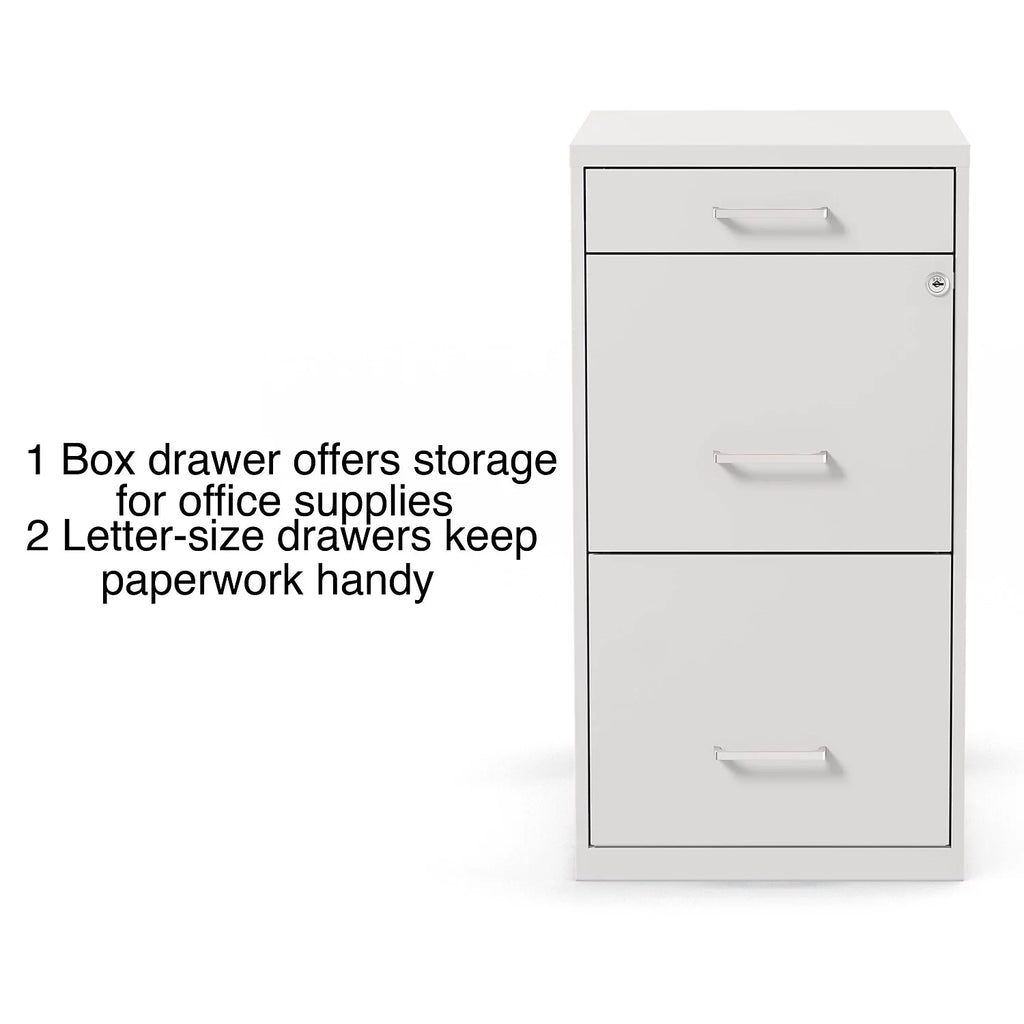 White 3-Drawer Vertical File Cabinet K686
