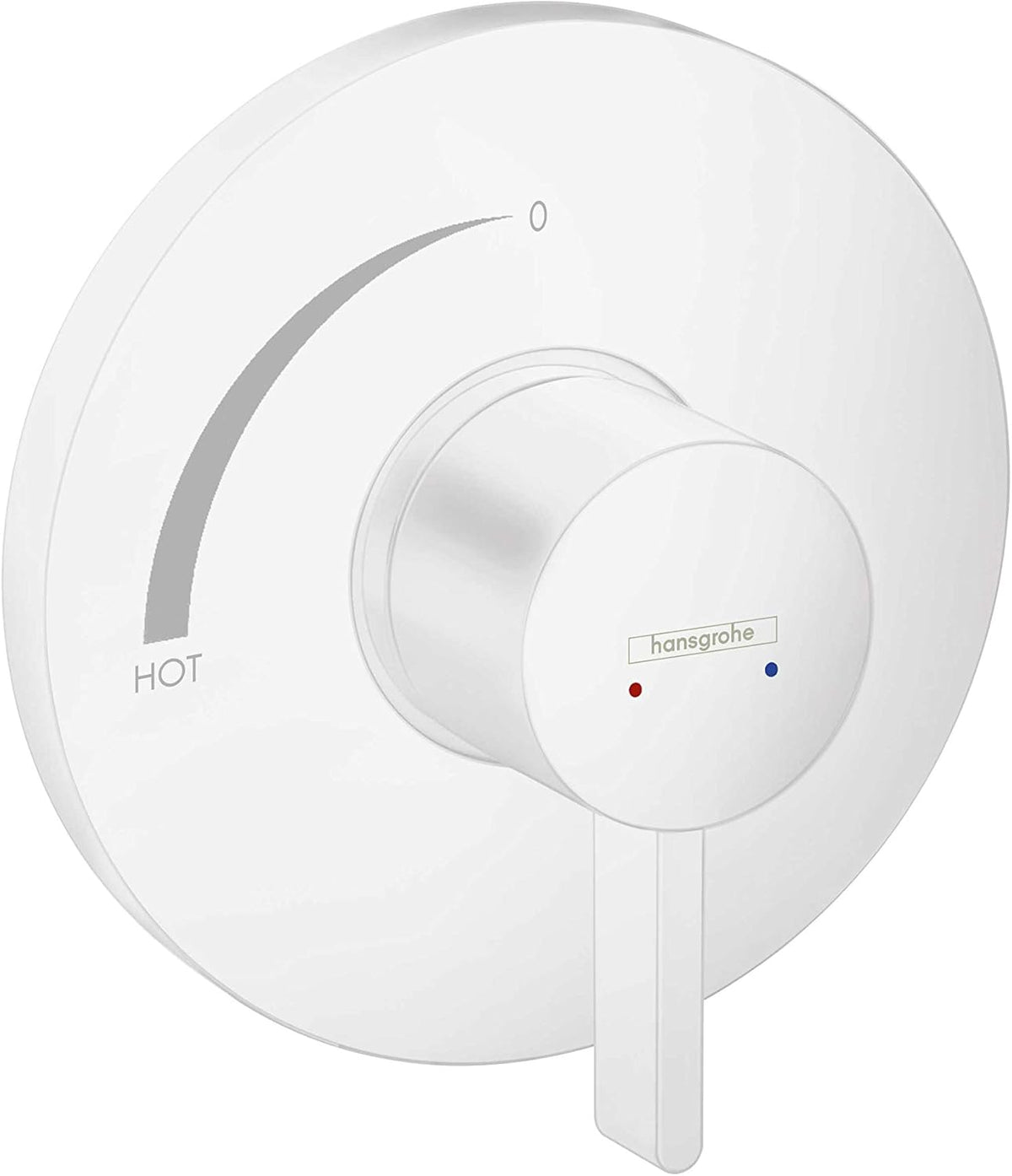 Matte White 6-inch Wide Shower Valve Trim U94301