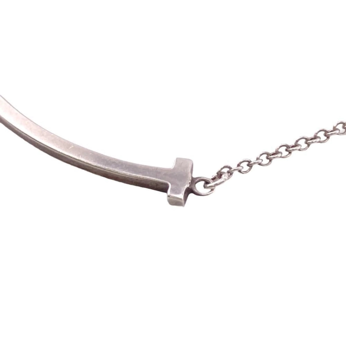 Tiffany T Smile 925 Silver Necklace P24102