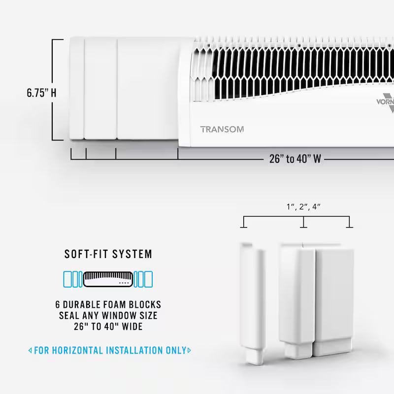 26 in. 4-Speeds Window Fan with Remote Control P8154