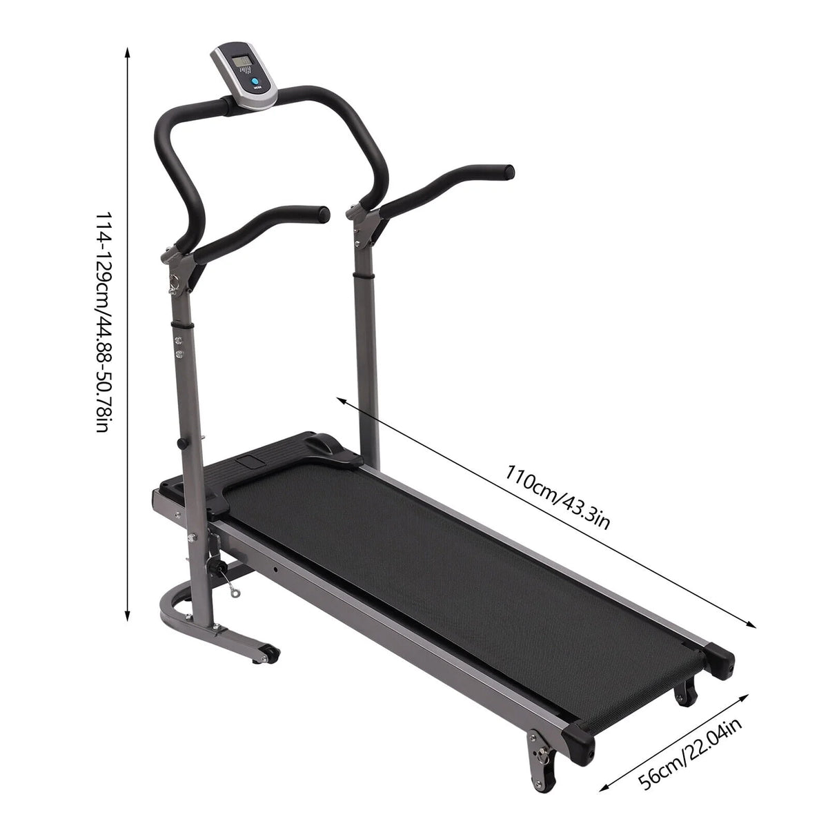 Folding Treadmill with Incline LED Display O798