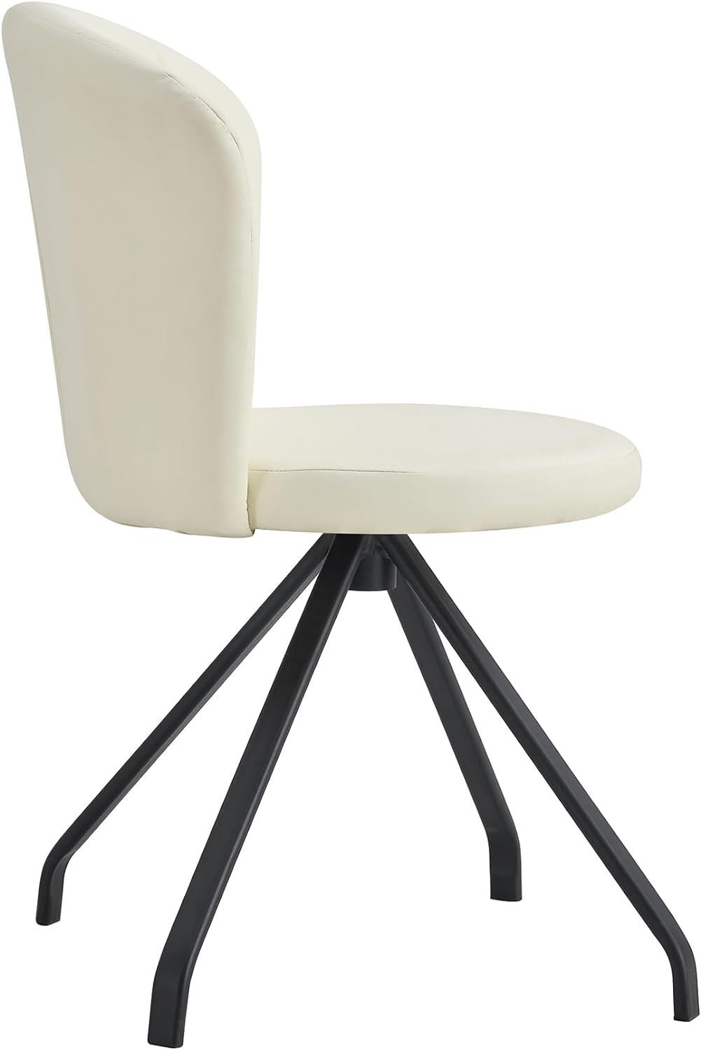 Milk White 360° Swivel PU Vanity Chair T96774