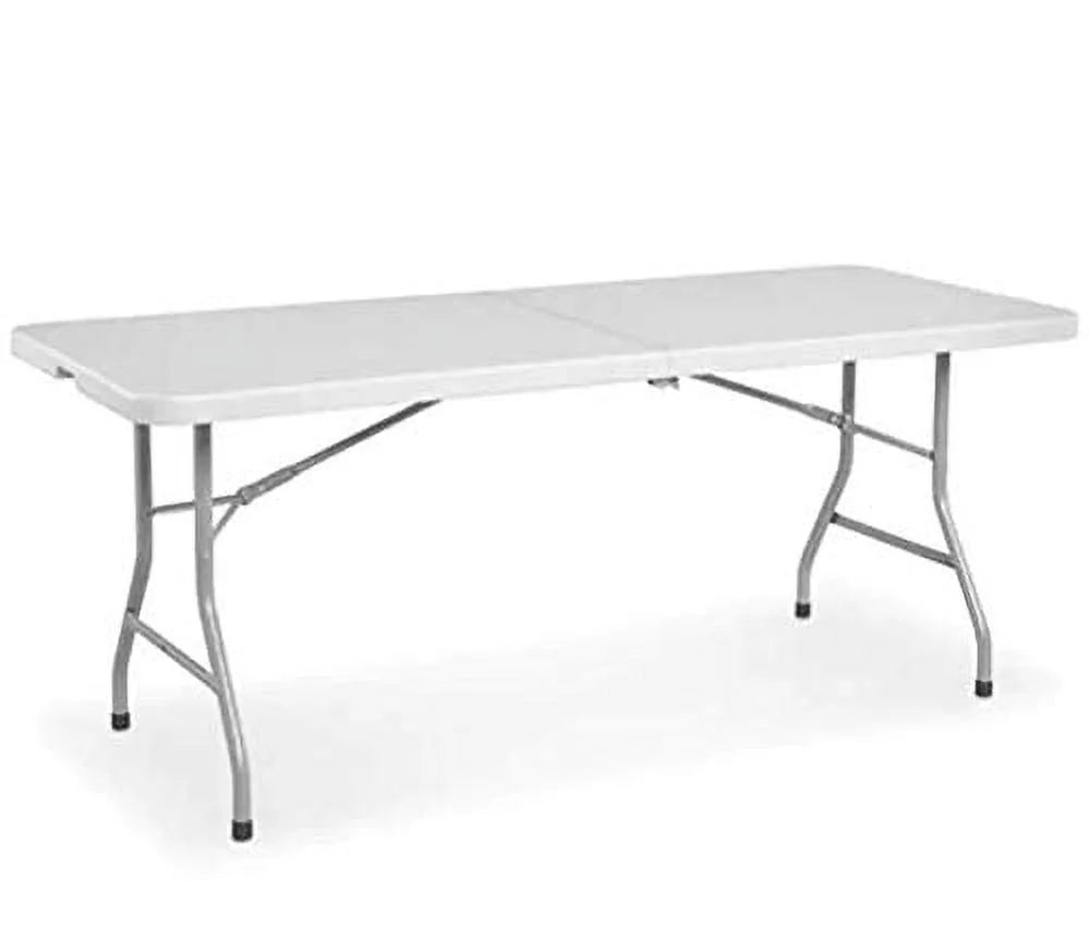 6 ft Plastic Folding Table with Carrying Handle P4564