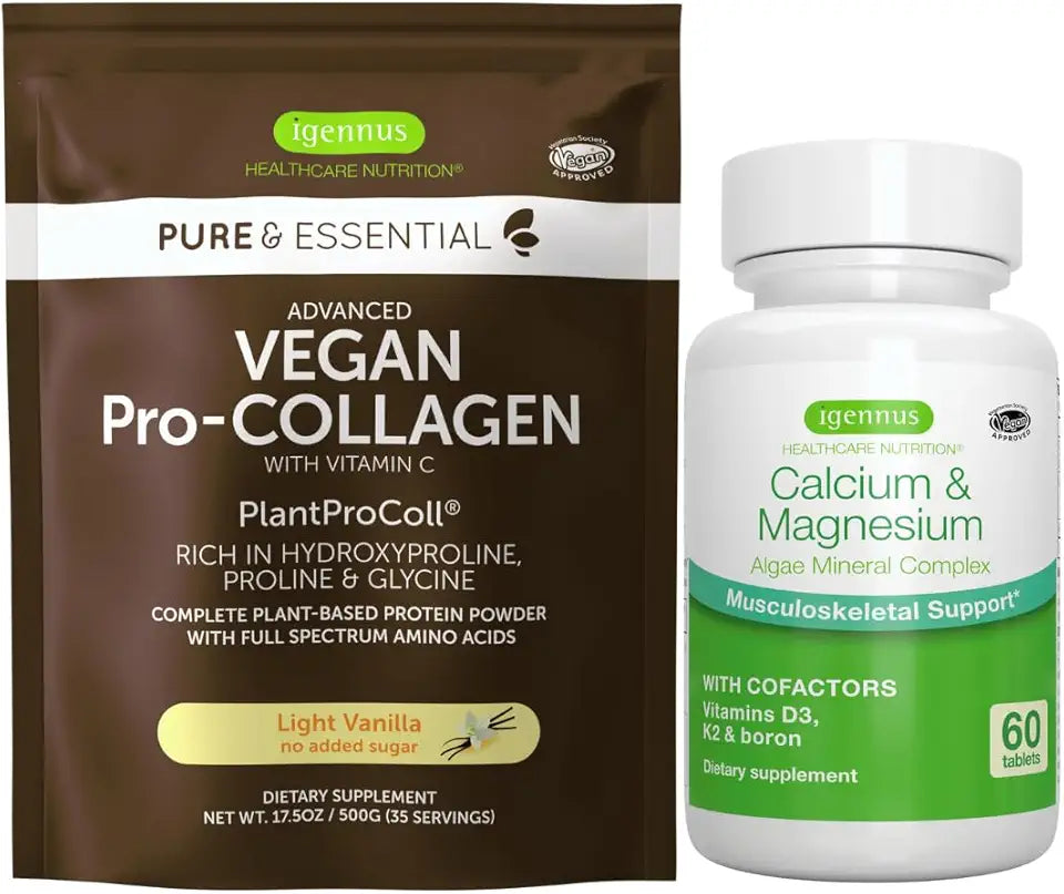 Vegan Vanilla Collagen Protein Powder + Calcium & Magnesium Complex A974