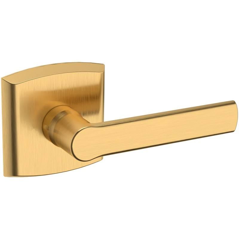 Satin Brass Full Dummy Lever Set N28755