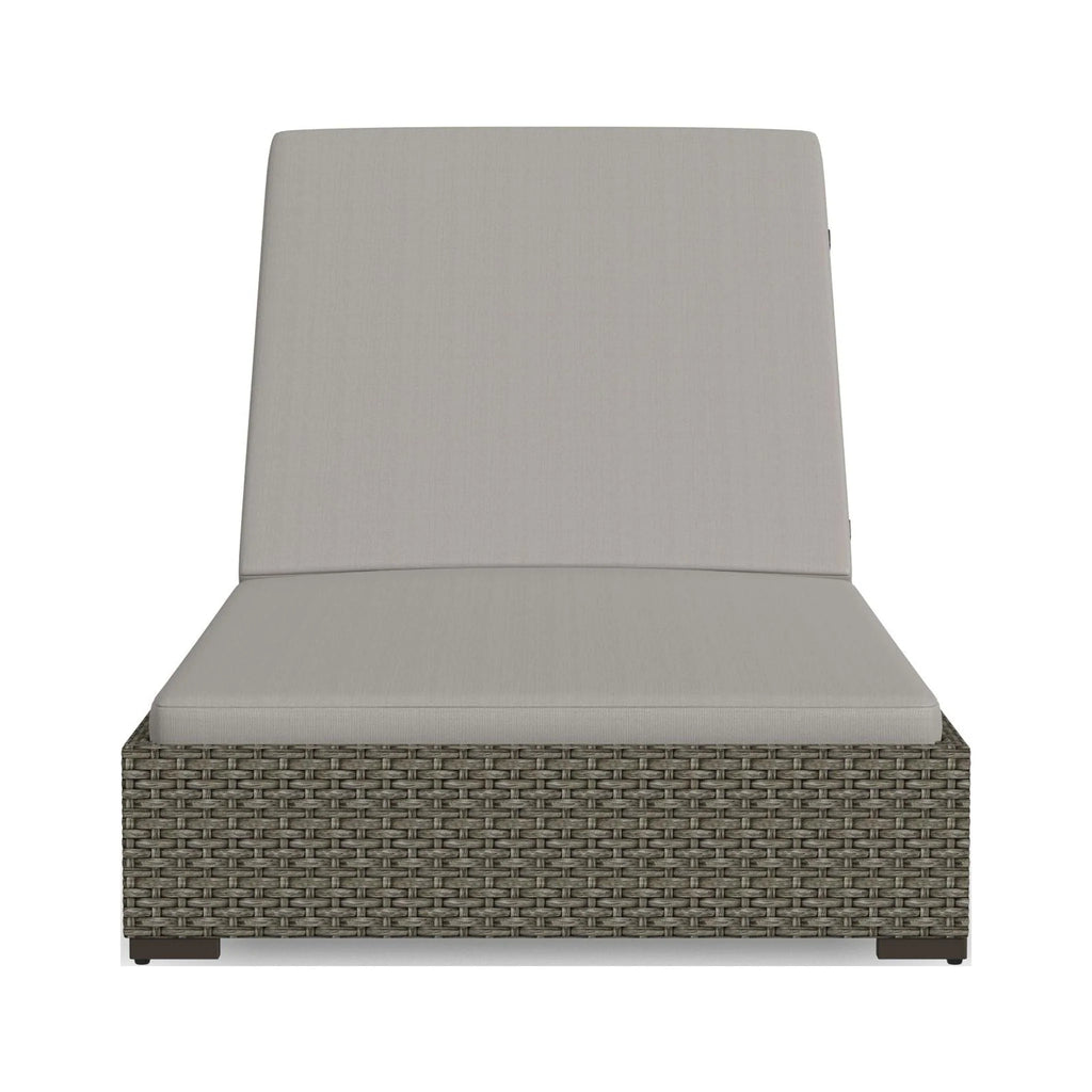 Brown Rattan Outdoor Chaise Lounge T373389