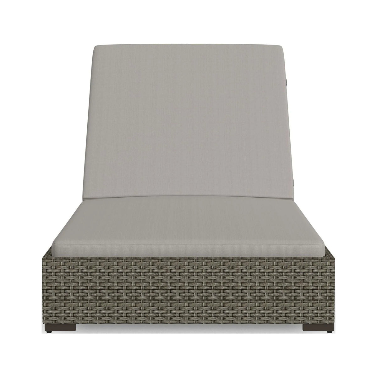 Brown Rattan Outdoor Chaise Lounge T373389