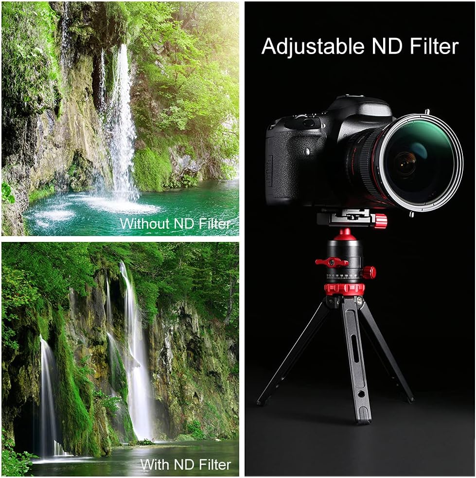 67mm Variable Fader ND2-ND32 ND Filter and CPL Circular Polarizing Filter 2 in 1 W84040