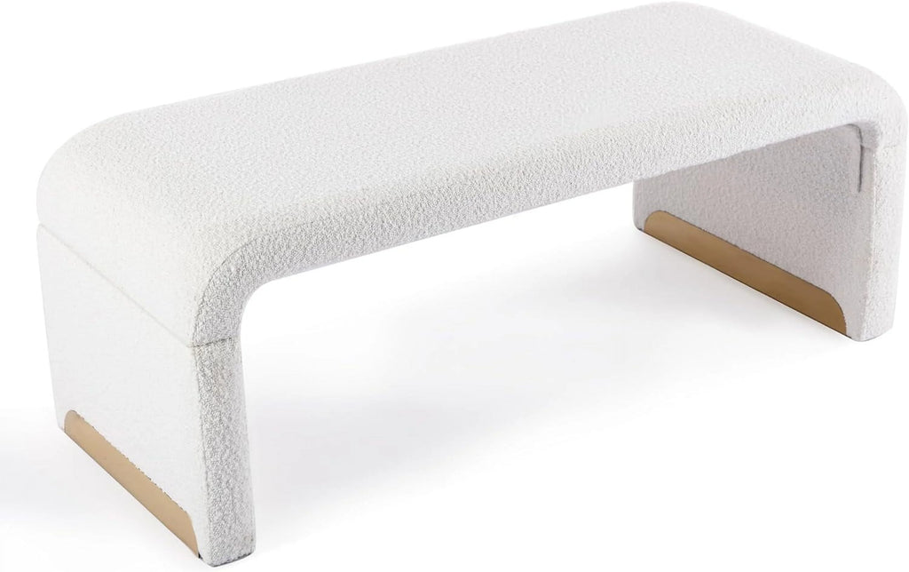 White Entryway Bench L941340