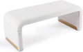 White Entryway Bench L941340