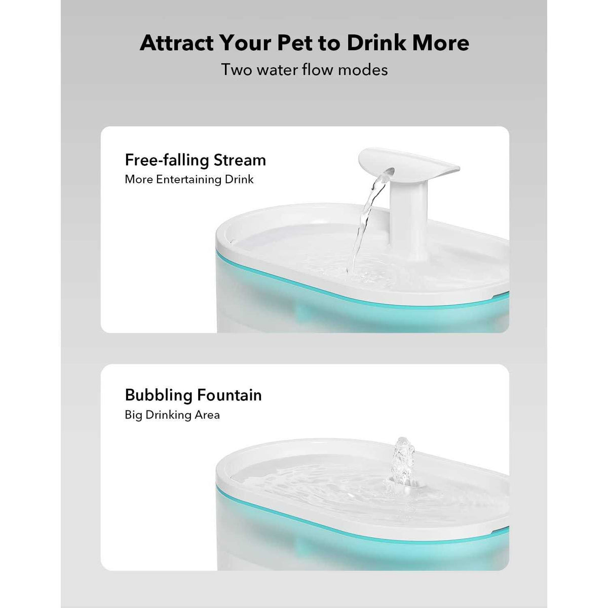 Cat Water Fountain 71oz/2.1L Ultra Quiet P6634