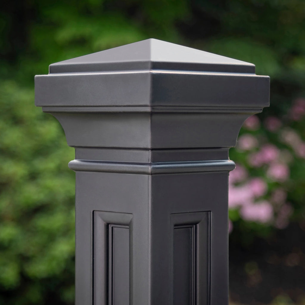 Onyx Black Plastic Mailbox Post Kit D578239