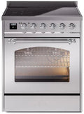 30 Induction Range with Electric Oven in Stainless Steel A7894