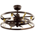 13 inch Satin Natural Bronze Ceiling Fan K9546