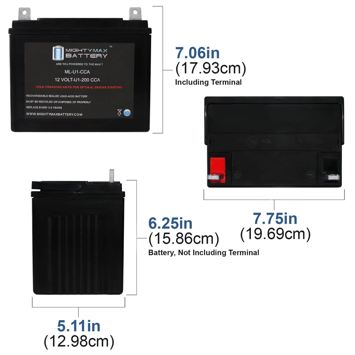 200CCA Battery for Zero-Turn Lawn Mower S7797
