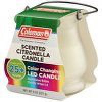 Color Changing LED Citronella Outdoor Scented Candle, Pack of 3 H889
