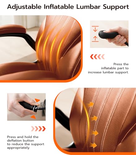 Ergonomic Computer Chair with Flip-Up Arms and Lumbar Support H84497