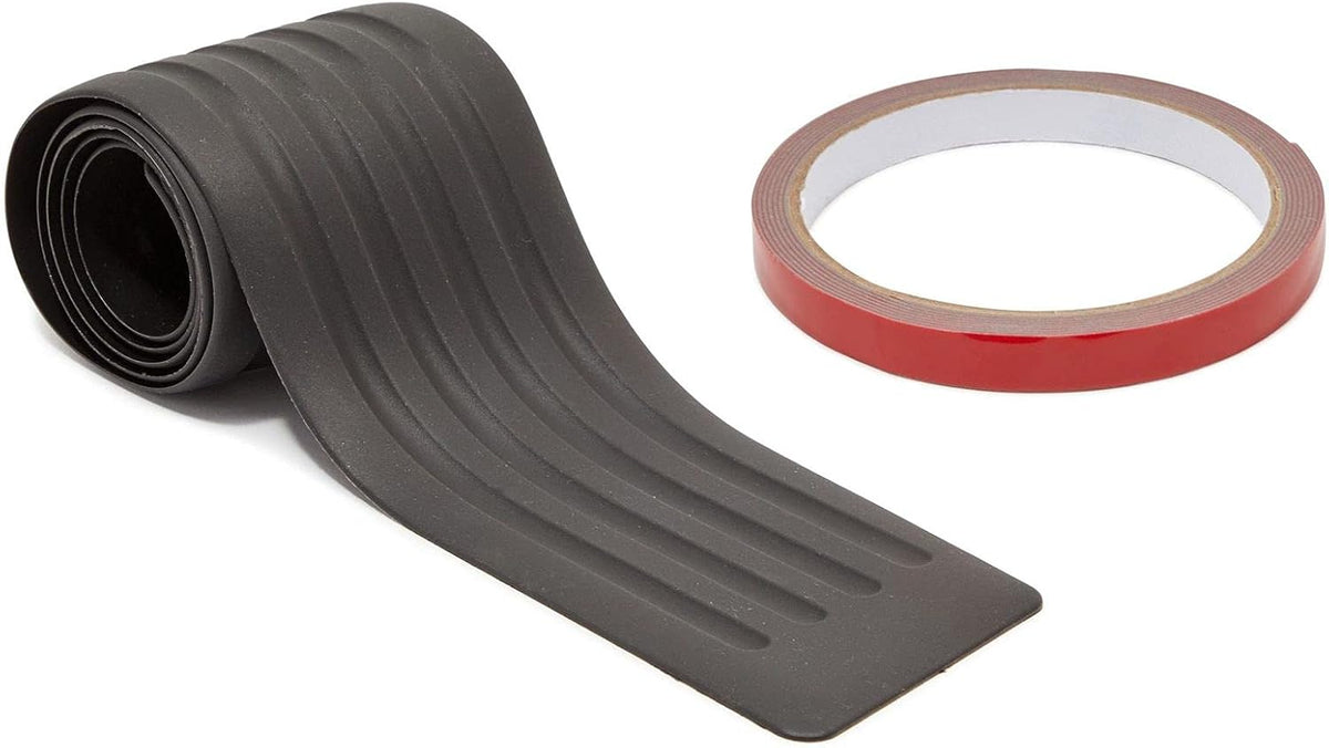 Black Rubber Rear Bumper Protector Trim Guard, 35 in, Pack of 2 J65864