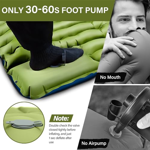 Ultralight Inflatable Camping Sleeping Pad with Pillow P765