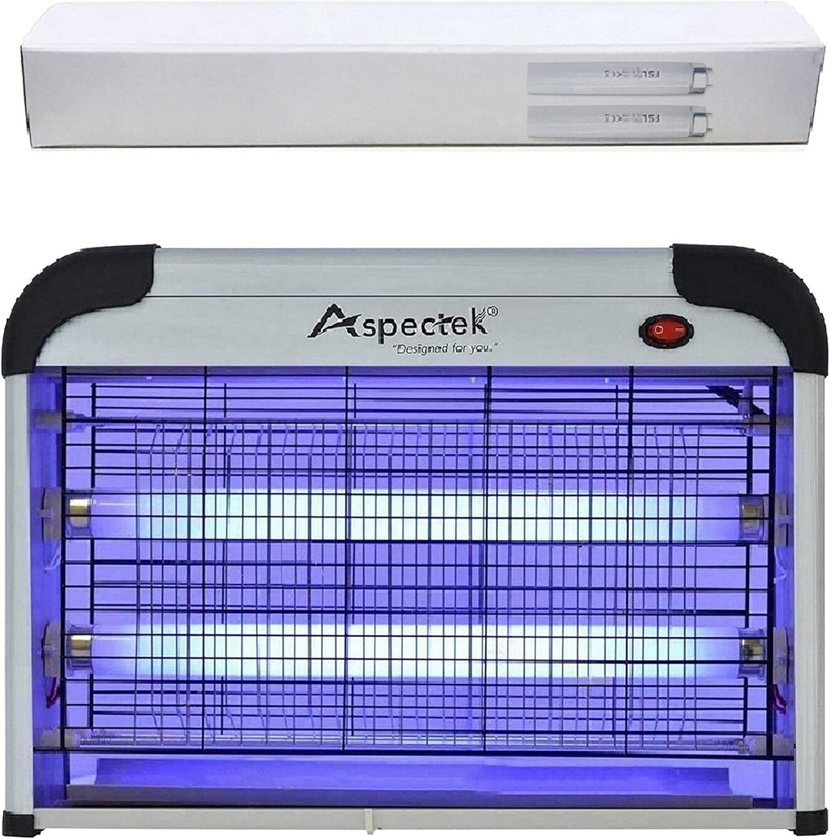 20W Bug Zapper Insect Fly Killer Indoor Black Pack of 2 F375