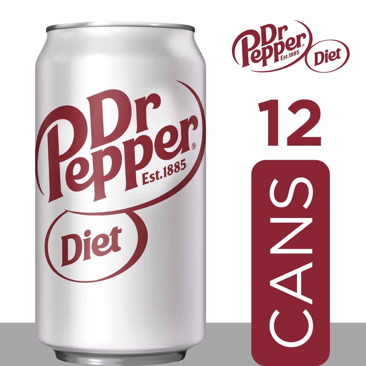 12 Pack Cans Diet Dr Pepper Soda Pop A825