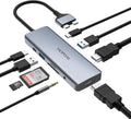 9 in 2 USB C Hub with 4K HDMI, 100W PD, USB 3.0, SD/TF Card Reader, 3.5mm Audio H94739
