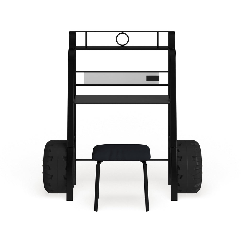 Black 2 Piece Racing Writing Desk Set D9705