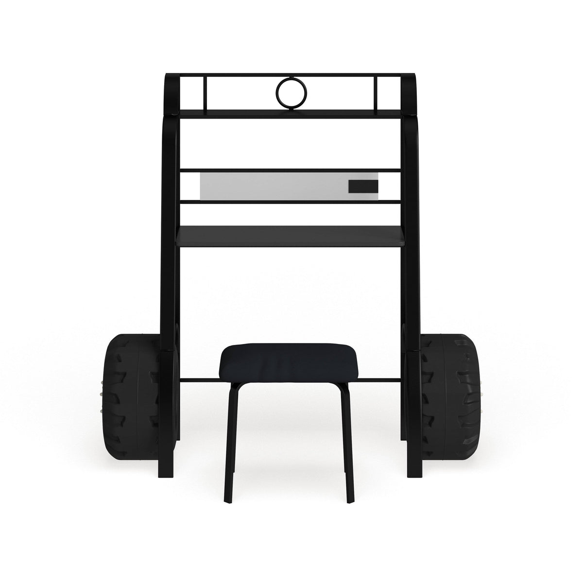 Black 2 Piece Racing Writing Desk Set D9705